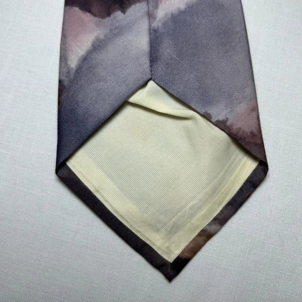 80s 90s Watercolor Aesthetic Silk Tie Retro